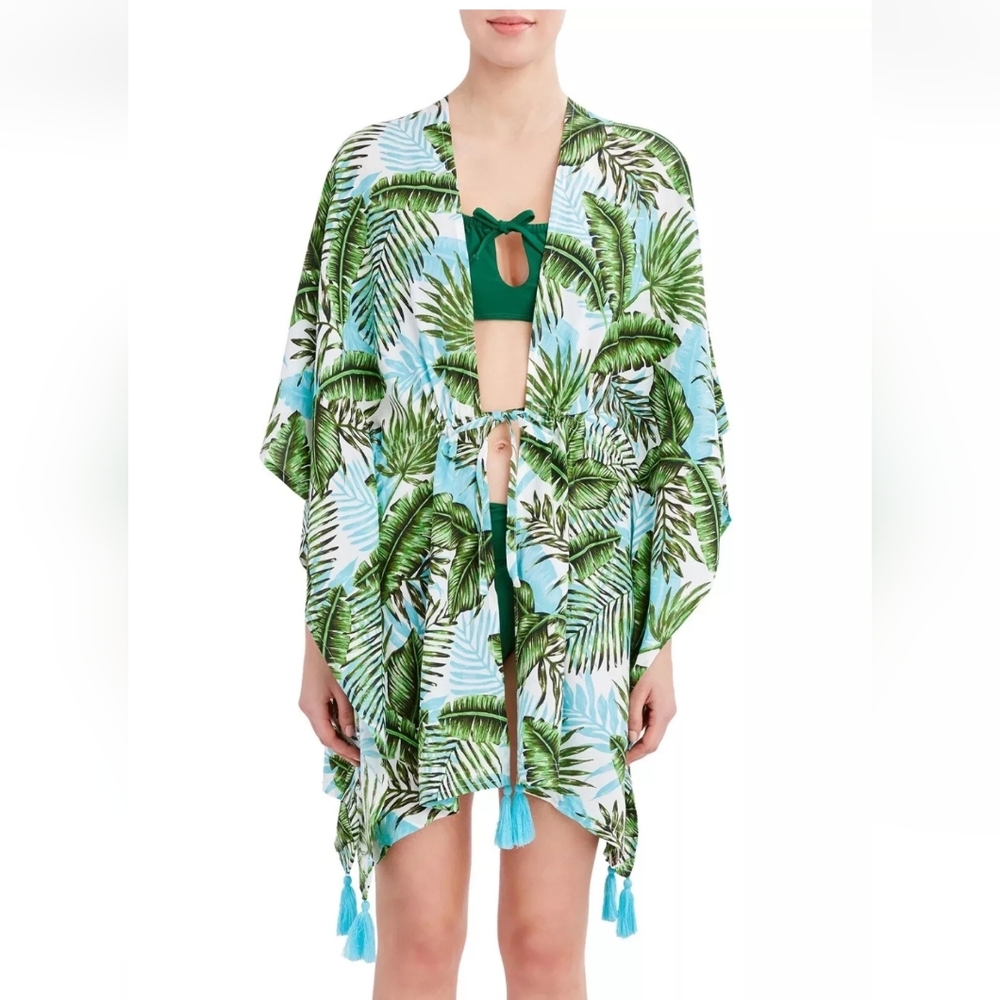 BCBG Paris Tropical Swim Cover Up L/XL